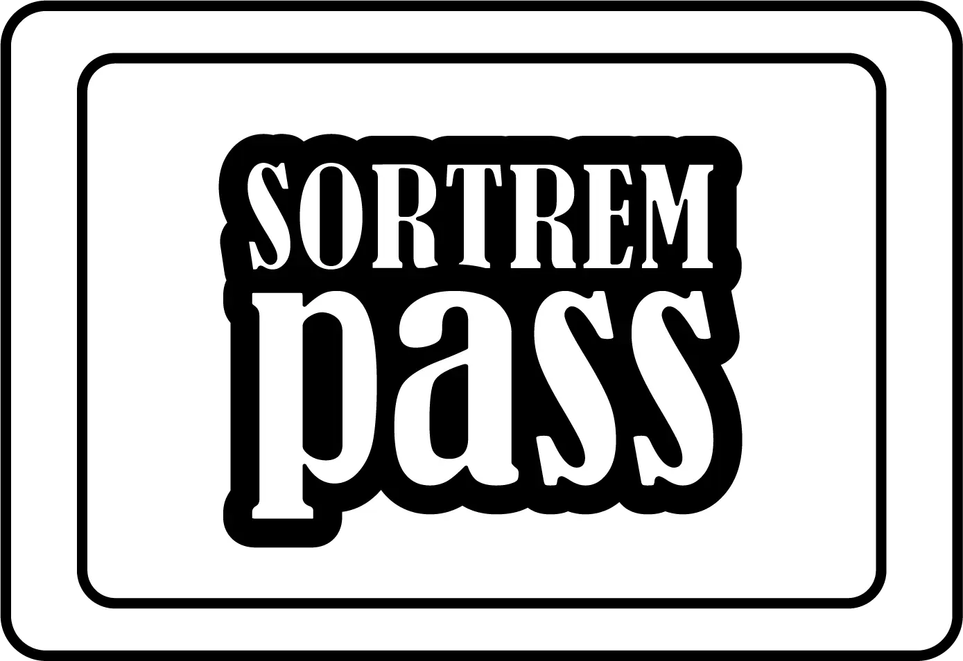 Sortrem Pass Embossed Logo